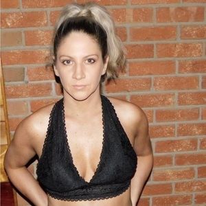 NEW Mad For Love Lace Halter Bralette